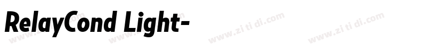 RelayCond Light字体转换